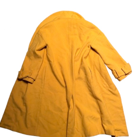 Marina Moscone Yellow Cocoon Coat - Picture 5 of 6